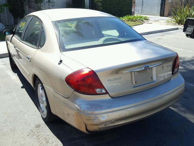 1FAFP55S9YA167529 - 2000 FORD TAURUS SES GOLD photo 3