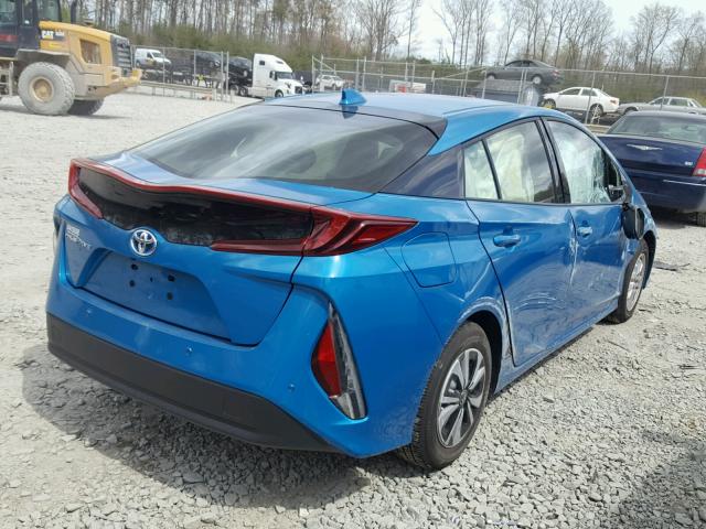 JTDKARFP4H3035813 - 2017 TOYOTA PRIUS PRIM 蓝色 照片 4