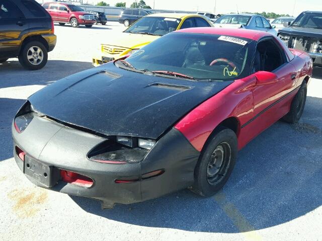 2G1FP22K7T2114153 - 1996 CHEVROLET CAMARO BAS RED photo 2