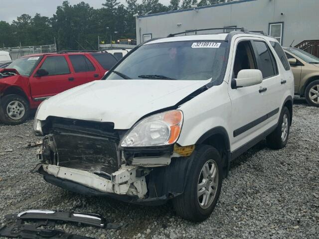 JHLRD78862C066233 - 2002 HONDA CR-V EX WHITE photo 2