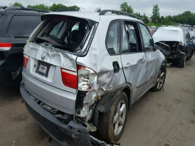 5UXFE435X8L006584 - 2008 BMW X5 3.0I SILVER photo 4