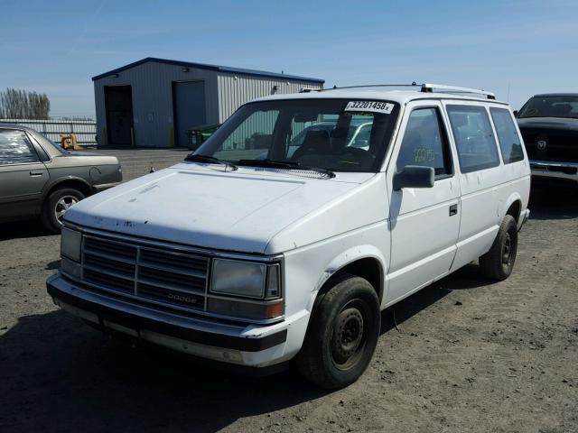 2B4FK25K7LR643009 - 1990 DODGE CARAVAN WHITE photo 2