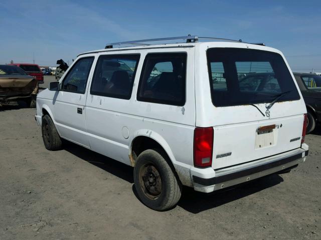 2B4FK25K7LR643009 - 1990 DODGE CARAVAN WHITE photo 3