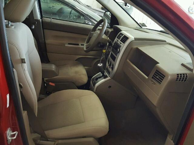 1J8FF47W88D789148 - 2008 JEEP COMPASS SP MAROON photo 5