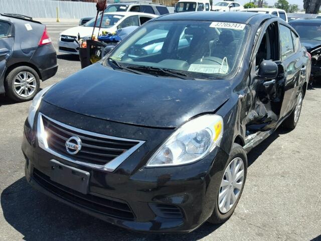 3N1CN7AP1EL824041 - 2014 NISSAN VERSA S/S BLACK photo 2