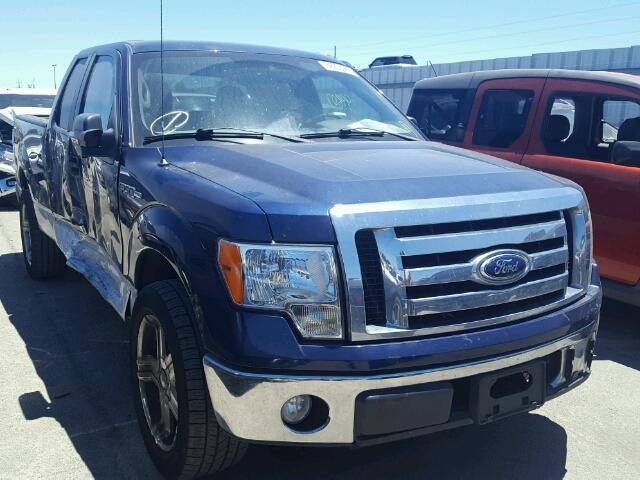 1FTEX1C86AFA74126 - 2010 FORD F150 BLUE photo 1