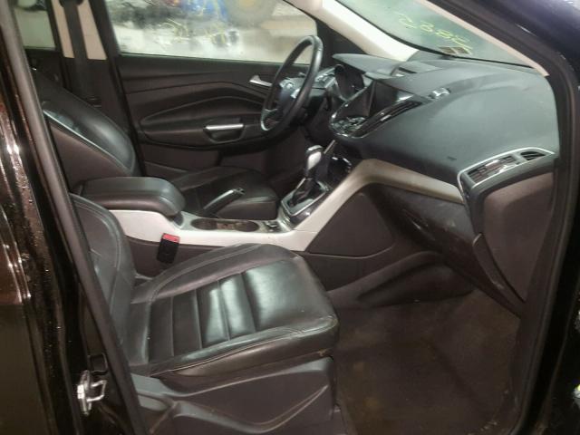 1FMCU9HX2DUB13885 - 2013 FORD ESCAPE SEL BLACK photo 5