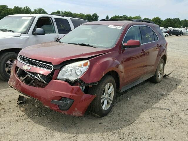 2CNALDEW1A6416451 - 2010 CHEVROLET EQUINOX LT MAROON photo 2