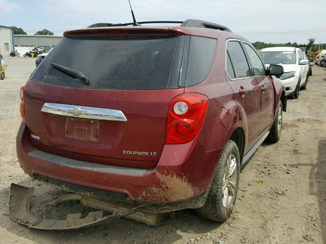 2CNALDEW1A6416451 - 2010 CHEVROLET EQUINOX LT MAROON photo 4