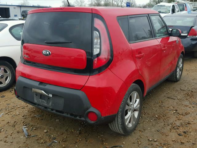 KNDJP3A54F7764851 - 2015 KIA SOUL + RED photo 4