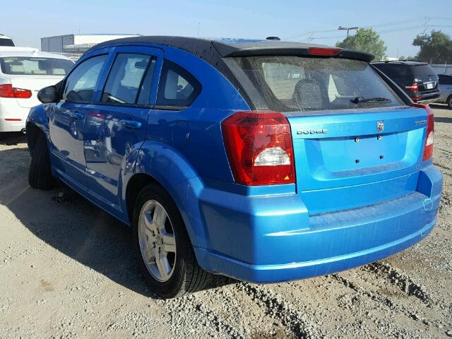 1B3HB48A59D180505 - 2009 DODGE CALIBER SX BLUE photo 3