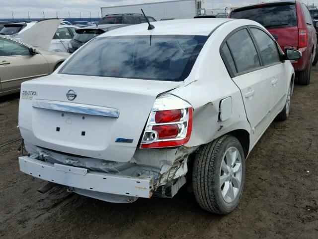 3N1AB6AP9AL661630 - 2010 NISSAN SENTRA 2.0 WHITE photo 4