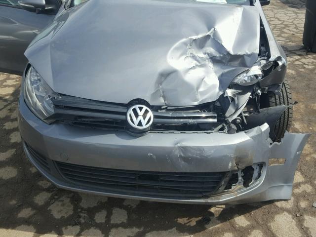 WVWDA7AJ8BW271614 - 2011 VOLKSWAGEN GOLF GRAY photo 7
