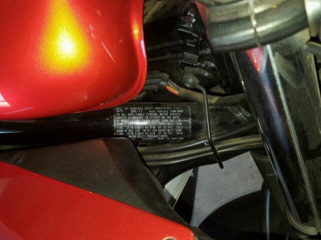 JKAEXEC17BDA81820 - 2011 KAWASAKI EX650 C 橙色 照片 10