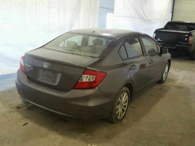 2HGFB2F98CH540252 - 2012 HONDA CIVIC EXL 灰色 照片 4
