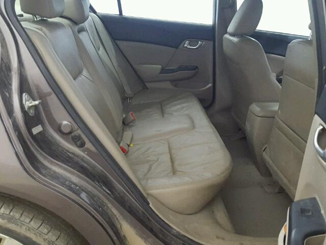 2HGFB2F98CH540252 - 2012 HONDA CIVIC EXL 灰色 照片 6