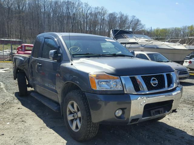 1N6AA0CC6CN329197 - 2012 NISSAN TITAN S GRAY photo 1