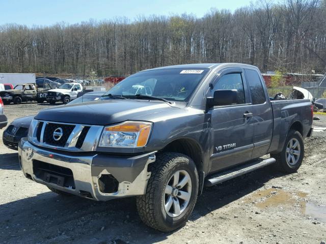 1N6AA0CC6CN329197 - 2012 NISSAN TITAN S GRAY photo 2