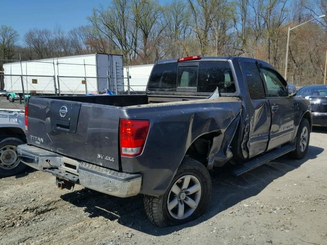 1N6AA0CC6CN329197 - 2012 NISSAN TITAN S GRAY photo 4