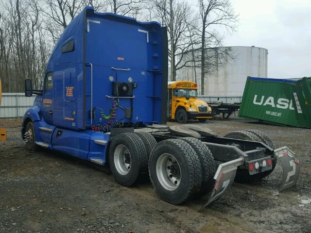 1XKYD49XXFJ433301 - 2015 KENWORTH CONSTRUCTI BLUE photo 3