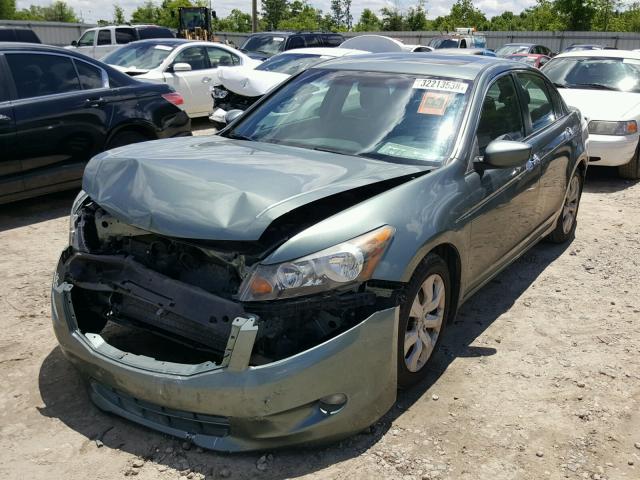 1HGCP36889A036910 - 2009 HONDA ACCORD EXL GREEN photo 2