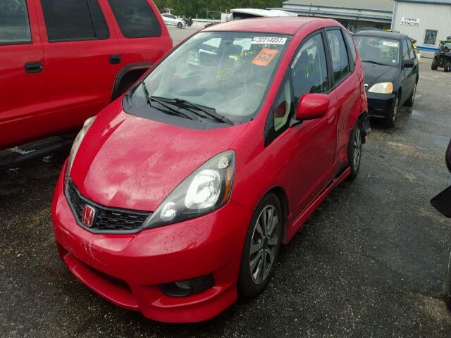 JHMGE8H52CC000999 - 2012 HONDA FIT SPORT RED photo 2