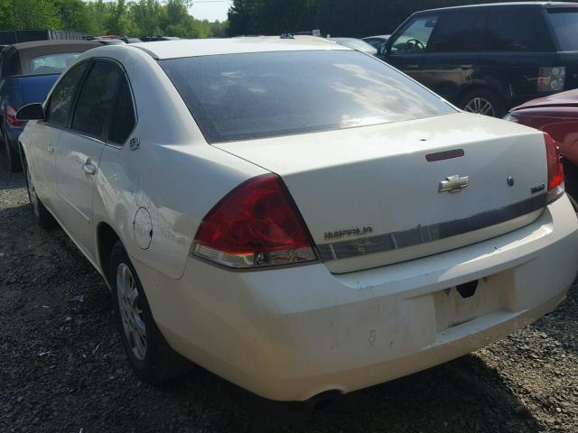 2G1WS553081252845 - 2008 CHEVROLET IMPALA POL WHITE photo 3