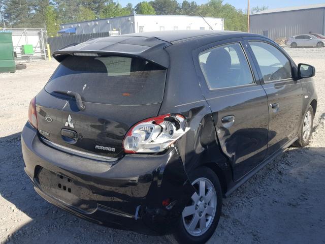 ML32A4HJ7EH024267 - 2014 MITSUBISHI MIRAGE ES BLACK photo 4