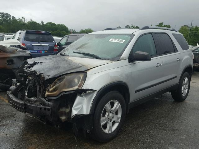 1GKLRKED7AJ139004 - 2010 GMC ACADIA SL SILVER photo 2