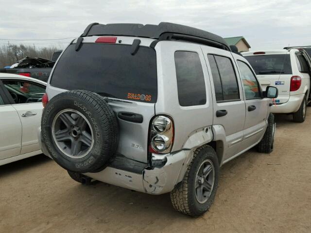 1J4GL38K13W735529 - 2003 JEEP LIBERTY RE SILVER photo 4