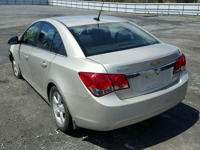 1G1PD5SBXE7218694 - 2014 CHEVROLET CRUZE LT GOLD photo 3