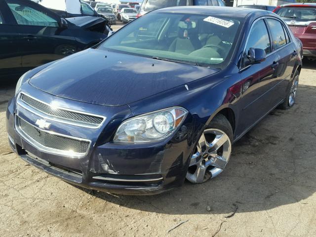 1G1ZH57B294164997 - 2009 CHEVROLET MALIBU 1LT BLUE photo 2