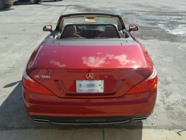 WDDJK6FA8FF034992 - 2015 MERCEDES-BENZ SL 400 BURGUNDY photo 6