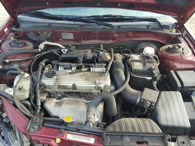 4A3AA46G23E118844 - 2003 MITSUBISHI GALANT ES MAROON photo 7