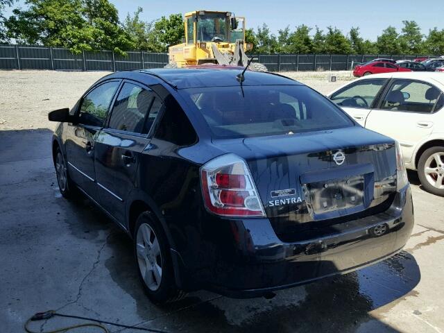 3N1AB61E68L689054 - 2008 NISSAN SENTRA 2.0 BLACK photo 3