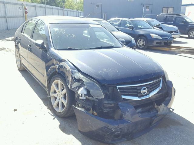 1N4BA41E37C815797 - 2007 NISSAN MAXIMA SE BLUE photo 1