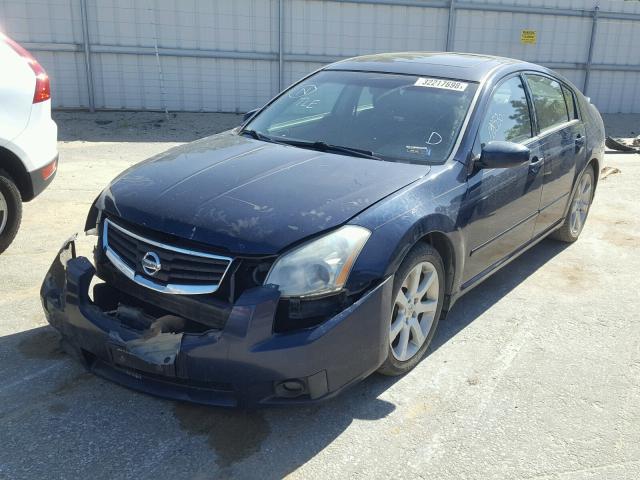 1N4BA41E37C815797 - 2007 NISSAN MAXIMA SE BLUE photo 2