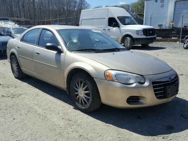 1C3EL46X14N364675 - 2004 CHRYSLER SEBRING LX GOLD photo 1