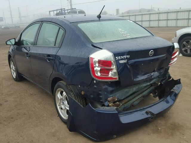 3N1AB61EX9L621616 - 2009 NISSAN SENTRA 2.0 BLUE photo 3