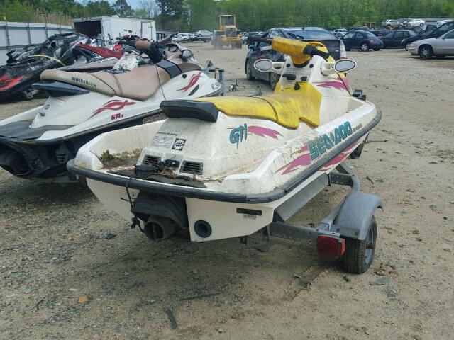 ZZND7161K596 - 1996 BOMBARDIER SEADOO YELLOW photo 4