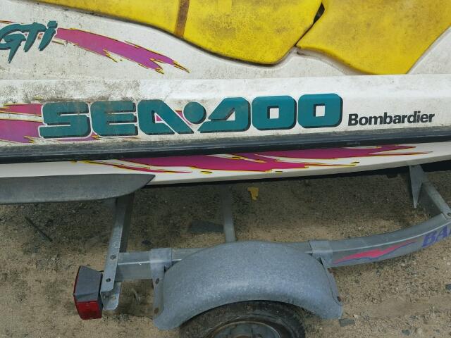 ZZND7161K596 - 1996 BOMBARDIER SEADOO YELLOW photo 9