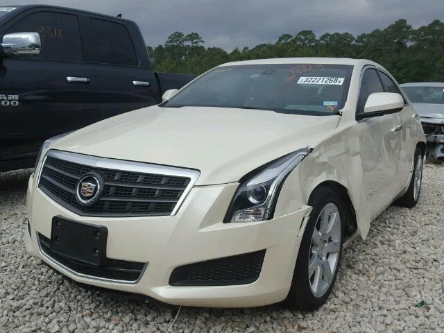 1G6AA5RA6E0118476 - 2014 CADILLAC ATS WHITE photo 2