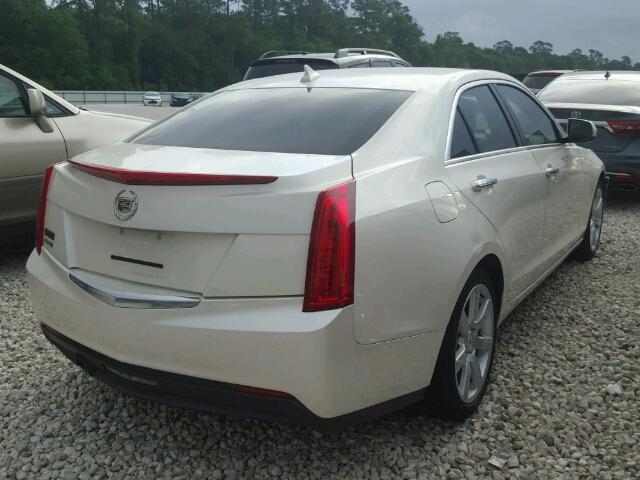 1G6AA5RA6E0118476 - 2014 CADILLAC ATS WHITE photo 4