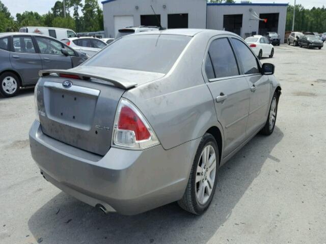 3FAHP08148R159584 - 2008 FORD FUSION SEL SILVER photo 4