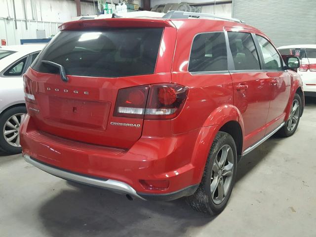 3C4PDCGB6HT604565 - 2017 DODGE JOURNEY CR RED photo 4