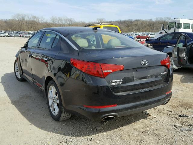 KNAGN4A77B5111084 - 2011 KIA OPTIMA EX BLACK photo 3