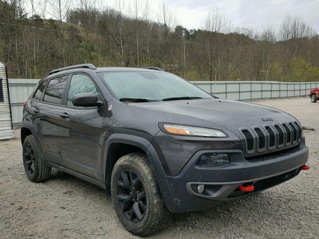 1C4PJMBS4FW544573 - 2015 JEEP CHEROKEE T GRAY photo 1