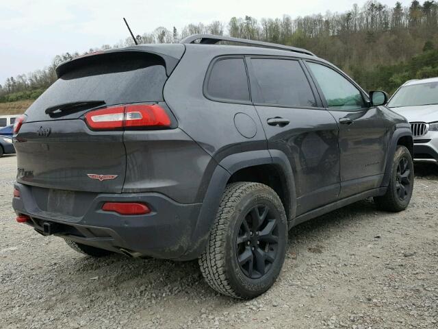 1C4PJMBS4FW544573 - 2015 JEEP CHEROKEE T GRAY photo 4