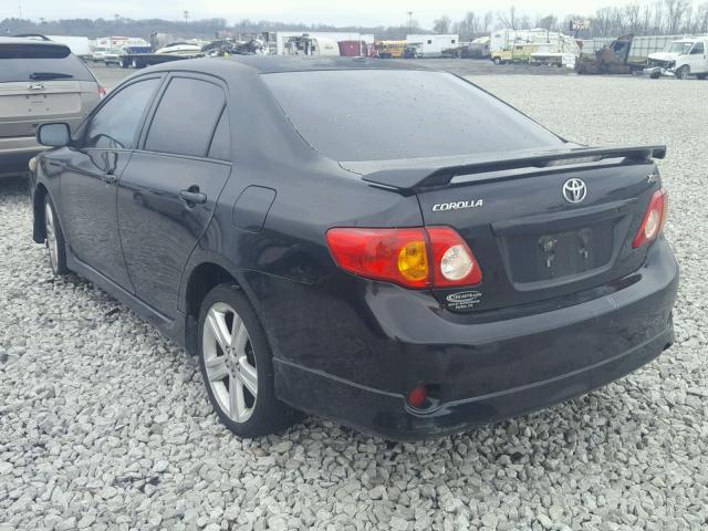 1NXBE40E69Z012474 - 2009 TOYOTA COROLLA XR 黑色 照片 3