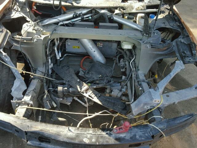 5YJSA1H11EFP41114 - 2014 TESLA MODEL S Շագանակագույն լուսանկար 7